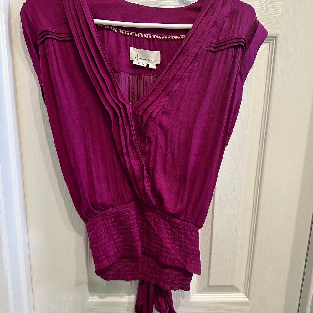 Beautiful pink silk top